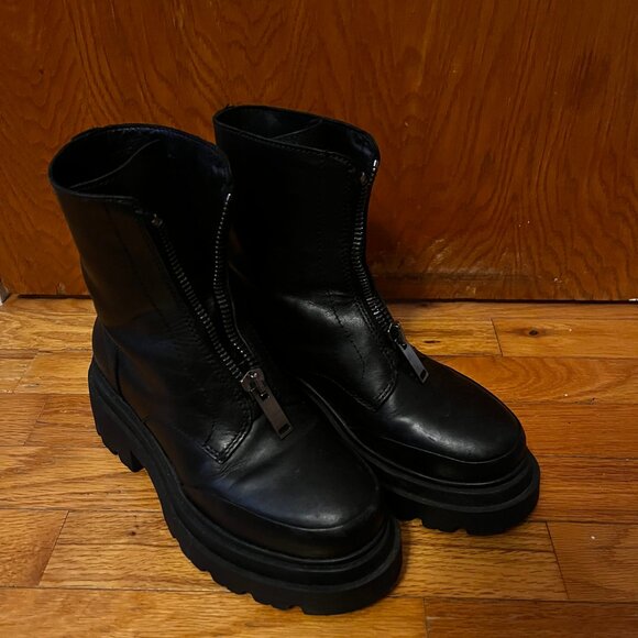 Thursday Boot Co Ryder Leather Platform Boots - Picture 4 of 5